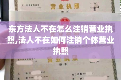 东方法人不在怎么注销营业执照,法人不在如何注销个体营业执照