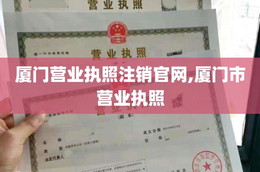 厦门营业执照注销官网,厦门市营业执照