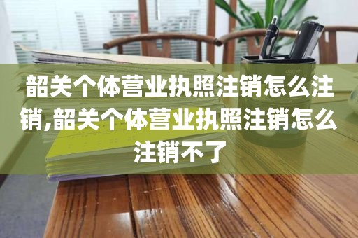 韶关个体营业执照注销怎么注销,韶关个体营业执照注销怎么注销不了