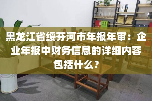 黑龙江省绥芬河市年报年审：企业年报中财务信息的详细内容包括什么？