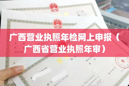 广西营业执照年检网上申报（广西省营业执照年审）