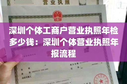 深圳个体工商户营业执照年检多少钱：深圳个体营业执照年报流程