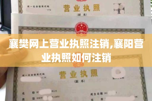 襄樊网上营业执照注销,襄阳营业执照如何注销