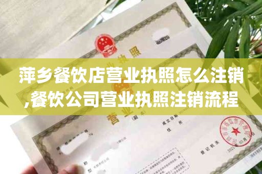 萍乡餐饮店营业执照怎么注销,餐饮公司营业执照注销流程