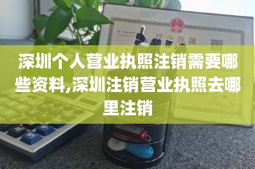 深圳个人营业执照注销需要哪些资料,深圳注销营业执照去哪里注销