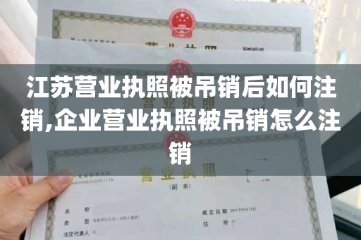 江苏营业执照被吊销后如何注销,企业营业执照被吊销怎么注销