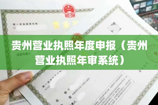 贵州营业执照年度申报（贵州营业执照年审系统）
