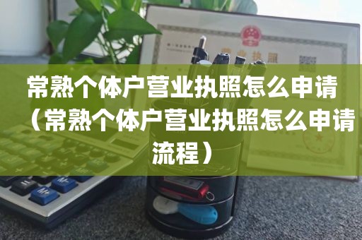 常熟个体户营业执照怎么申请（常熟个体户营业执照怎么申请流程）