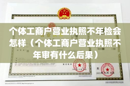 个体工商户营业执照不年检会怎样（个体工商户营业执照不年审有什么后果）