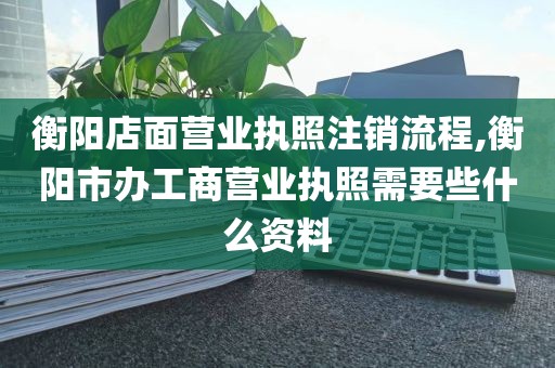 衡阳店面营业执照注销流程,衡阳市办工商营业执照需要些什么资料