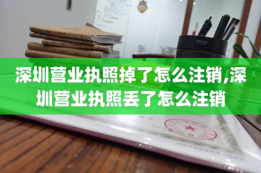 深圳营业执照掉了怎么注销,深圳营业执照丢了怎么注销