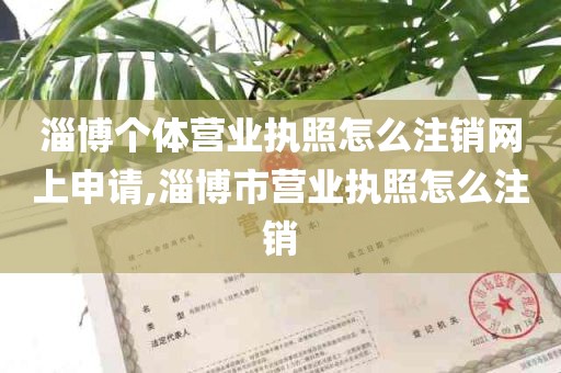 淄博个体营业执照怎么注销网上申请,淄博市营业执照怎么注销