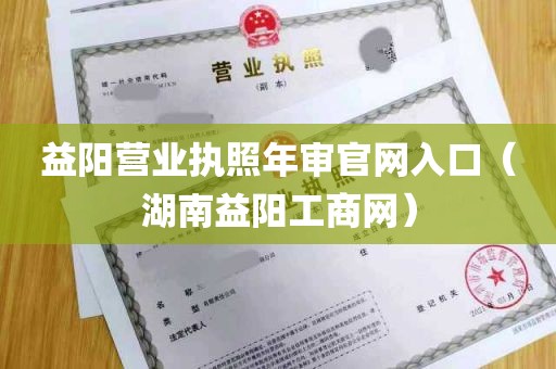 益阳营业执照年审官网入口（湖南益阳工商网）