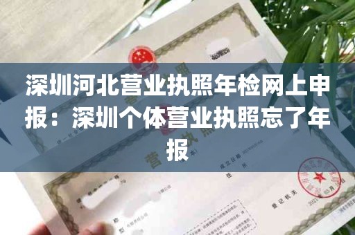 深圳河北营业执照年检网上申报：深圳个体营业执照忘了年报