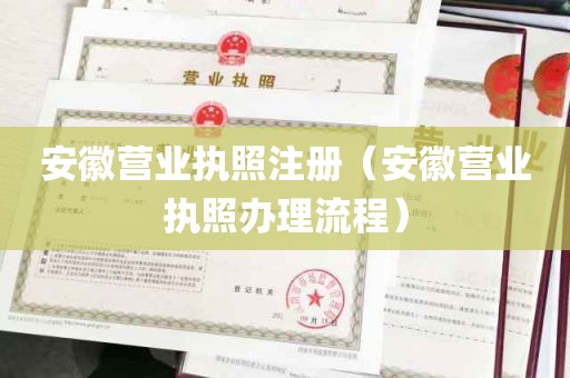安徽营业执照注册（安徽营业执照办理流程）
