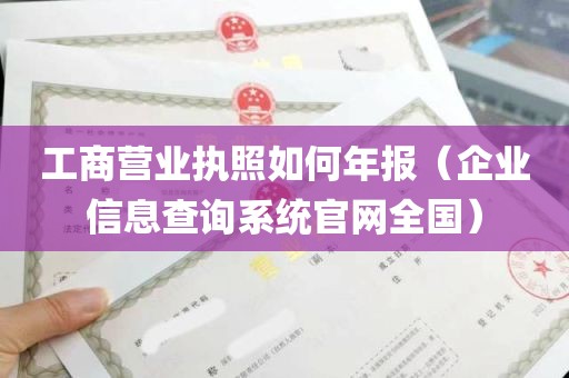 工商营业执照如何年报（企业信息查询系统官网全国）