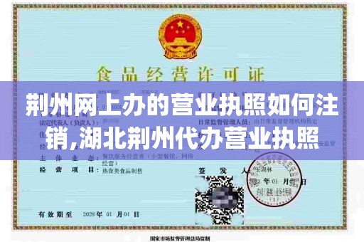 荆州网上办的营业执照如何注销,湖北荆州代办营业执照