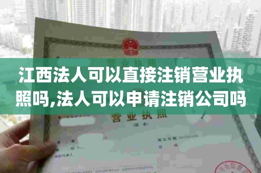 江西法人可以直接注销营业执照吗,法人可以申请注销公司吗