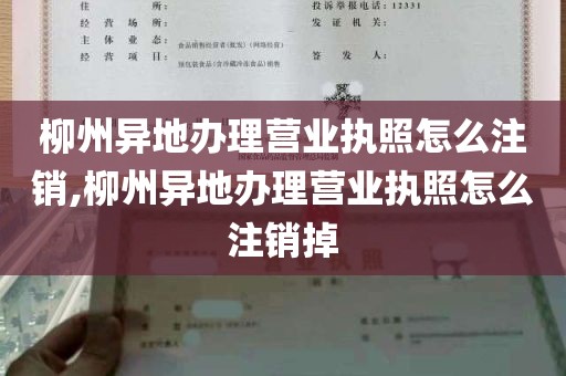 柳州异地办理营业执照怎么注销,柳州异地办理营业执照怎么注销掉