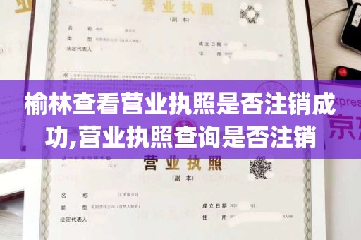 榆林查看营业执照是否注销成功,营业执照查询是否注销