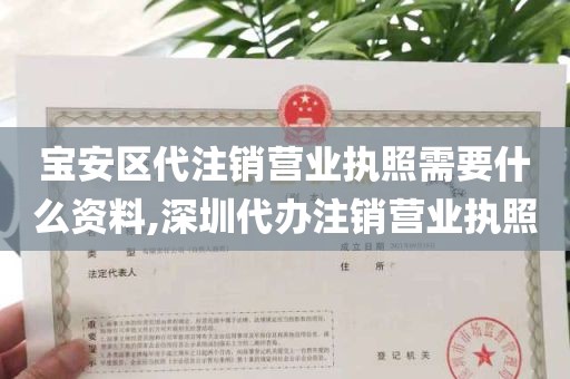 宝安区代注销营业执照需要什么资料,深圳代办注销营业执照