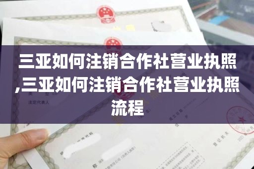 三亚如何注销合作社营业执照,三亚如何注销合作社营业执照流程