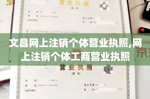 文昌网上注销个体营业执照,网上注销个体工商营业执照