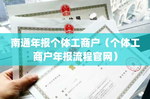 南通年报个体工商户（个体工商户年报流程官网）