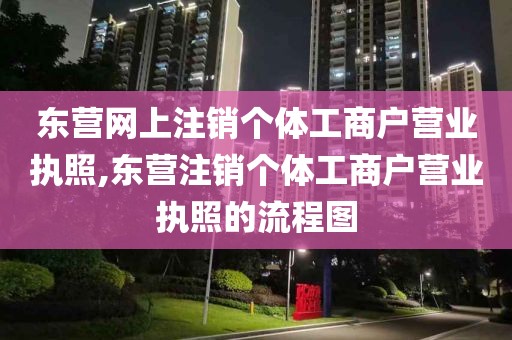 东营网上注销个体工商户营业执照,东营注销个体工商户营业执照的流程图