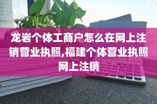 龙岩个体工商户怎么在网上注销营业执照,福建个体营业执照网上注销