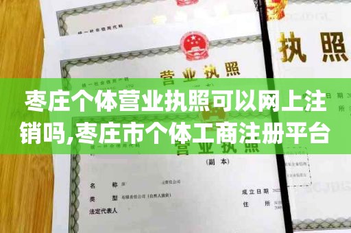 枣庄个体营业执照可以网上注销吗,枣庄市个体工商注册平台