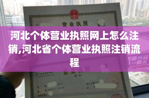 河北个体营业执照网上怎么注销,河北省个体营业执照注销流程
