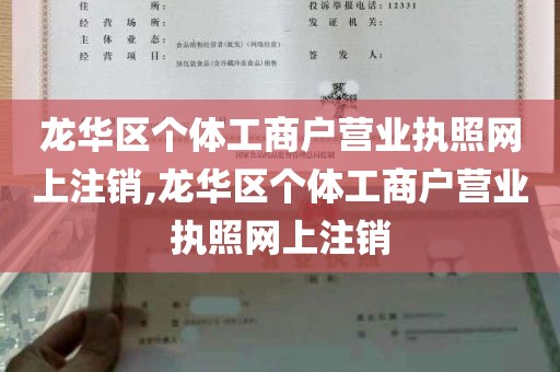 龙华区个体工商户营业执照网上注销,龙华区个体工商户营业执照网上注销