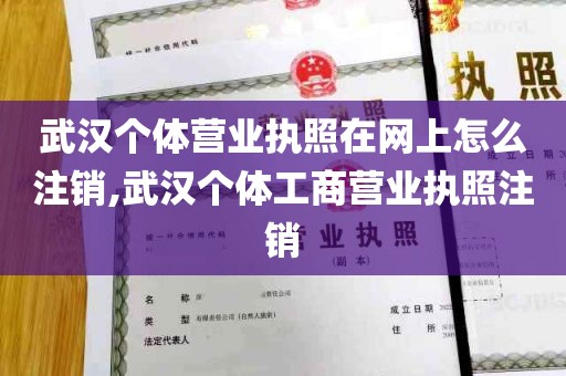 武汉个体营业执照在网上怎么注销,武汉个体工商营业执照注销