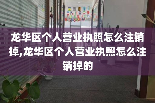 龙华区个人营业执照怎么注销掉,龙华区个人营业执照怎么注销掉的