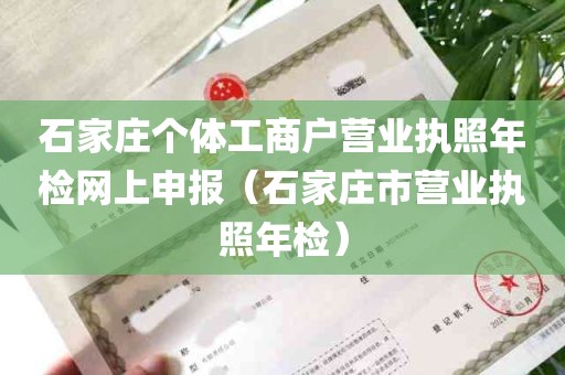 石家庄个体工商户营业执照年检网上申报（石家庄市营业执照年检）