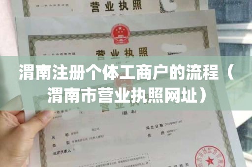 渭南注册个体工商户的流程（渭南市营业执照网址）