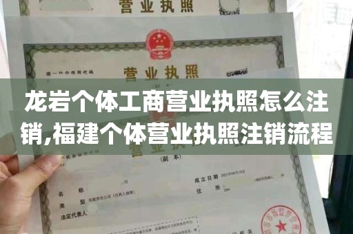 龙岩个体工商营业执照怎么注销,福建个体营业执照注销流程