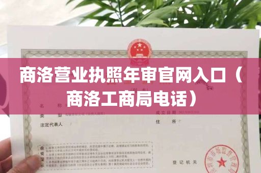 商洛营业执照年审官网入口（商洛工商局电话）