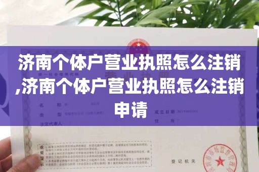 济南个体户营业执照怎么注销,济南个体户营业执照怎么注销申请