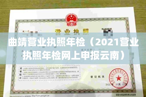 曲靖营业执照年检（2021营业执照年检网上申报云南）