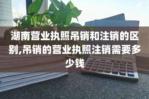 湖南营业执照吊销和注销的区别,吊销的营业执照注销需要多少钱