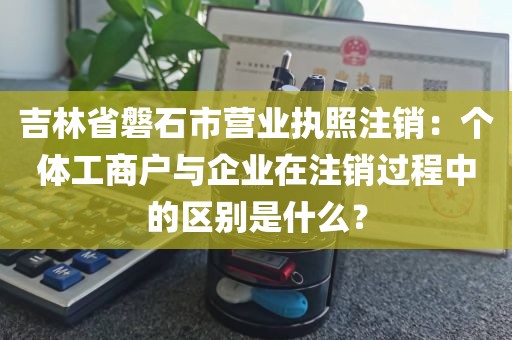 吉林省磐石市营业执照注销：个体工商户与企业在注销过程中的区别是什么？