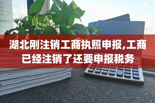 湖北刚注销工商执照申报,工商已经注销了还要申报税务