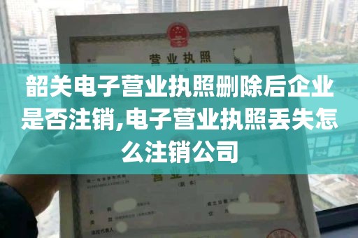 韶关电子营业执照删除后企业是否注销,电子营业执照丢失怎么注销公司