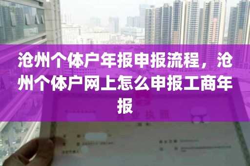 沧州个体户年报申报流程，沧州个体户网上怎么申报工商年报