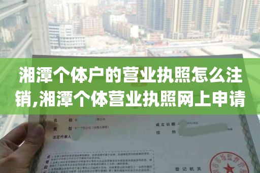湘潭个体户的营业执照怎么注销,湘潭个体营业执照网上申请