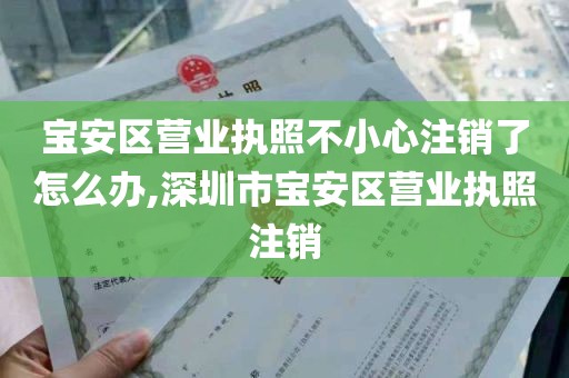 宝安区营业执照不小心注销了怎么办,深圳市宝安区营业执照注销