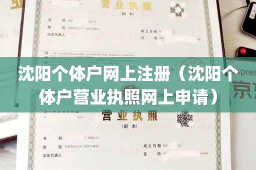 沈阳个体户网上注册（沈阳个体户营业执照网上申请）