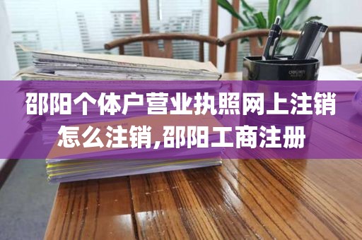 邵阳个体户营业执照网上注销怎么注销,邵阳工商注册